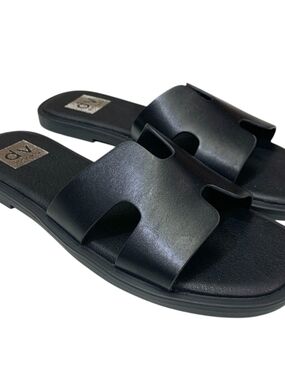 Dolce Vita Black Slide Sandals